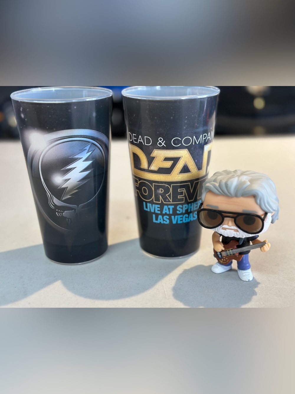 Dead & Company Las Vegas Collectible Tumbler - Black & Gold 2 cups plus Jerry